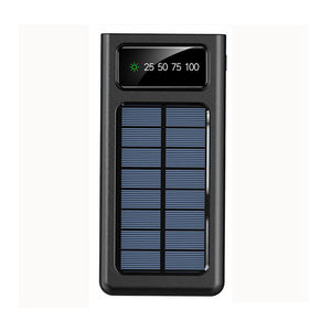 Banque d'énergie <span class=keywords><strong>solaire</strong></span> avec logo personnalisé OEM pour téléphone 10000mah Powerbank portable Charge rapide Powerbank avec lampe de poche 4 câbles - Product Image 6