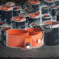 Chauffe-tambour électrique isolé pour fût de 55 gallons, en silicone, 220V, approvisionnement direct usine