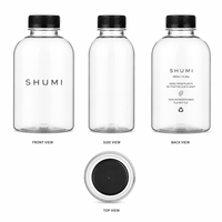 Bouteille en PLA biodégradable de 500 ml et 1 L à large ouverture, de qualité alimentaire, pour jus et boissons, emballage écologique en gros