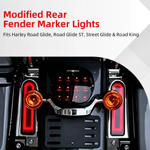 ดัดแปลงสัญญาณไฟเลี้ยว LED ด้านหลังสำหรับ Harley Street Glide ที่มีลำแสงสูง/ต่ำ - Product Image 5