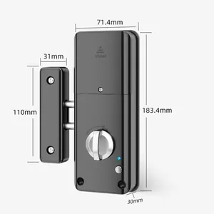 Tuya APP IC Card Lock sblocco serrature elettroniche senza supporto di perforazione Gateway per la serratura intelligente - Product Image 6