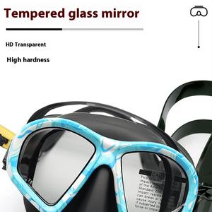 Máscara y <span class=keywords><strong>gafas</strong></span> de <span class=keywords><strong>buceo</strong></span> de silicona antivaho profesional Nuevo equipo gratuito para hombres y mujeres Dropshipping - Product Image 3