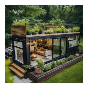 Lusso modificato 20ft & 40ft verde impermeabile prefabbricato Container case con 2 camere da letto per hotel ville viventi - Product Image 3