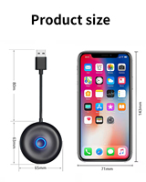 Moniteur CarPlay sans fil pour iPhone et Android Auto avec navigation GPS, lecteur de musique, commande vocale - Portable, compatible universel