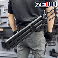Sacoche à flèches tactique légère à 3 tubes, portable avec sangle de ceinture, accessoires de chasse et de tir à l'arc, tube en fibre de carbone pour le sport