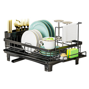 Dish Rack Countertop Multi Functional <b>Sink</b> Drainer Quick Dry L Size Square Shape - Product Image 5