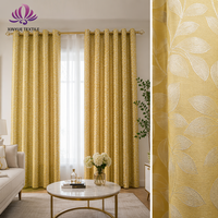 Rideaux occultants en velours jacquard tissé, teints en fil, multicolores, poids moyen, durables, respirants, personnalisables, vente en gros