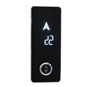 Cabina di Chiamata Universale Moderna per Ascensori, Sistema COP/LOP in Vetro, Nero/Argento/Grigio per Hotel - Product Image 3