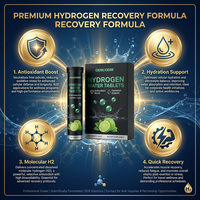 Formule Premium de Reconfectionnement d'Hydrogène : Comprimé d'Eau Hydrogénée Saveur Citron Vert pour la Défense Antioxydante, la Récupération Rapide et le Soutien de l'Hydratation