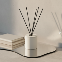 Ensemble d'aromathérapie en céramique à bâtonnets de rotin sans flamme, à l'huile essentielle naturelle, parfum longue durée, pour la décoration intérieure - Meilleures ventes