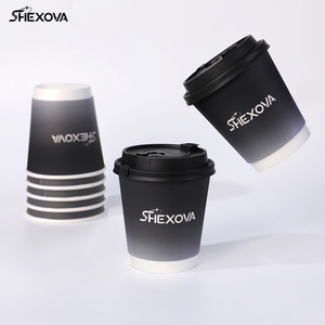 High Quality Customizable Logo Disposable Paper Cups Double Wall Cardboard Eco Friendly Paper Coffee Cup Hot Drink
