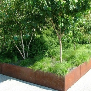 Mur de soutènement décoratif en acier corten pour le jardin Bordure de jardin extérieure - Product Image 4