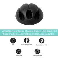 Enrouleur de bureau Tidy Wire Cord Management Home Office Cable Holder Silicone Clips Cable Organizer for Organizing Cable
