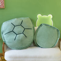 Coussin en peluche en forme de carapace de tortue, accessoire de déguisement pour enfants, jouet animal à porter pour Noël et Halloween