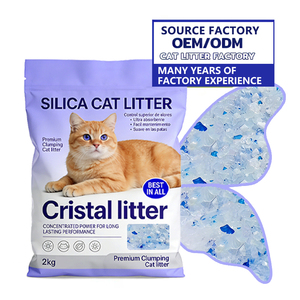 Premium Eco-Friendly Dust Free Highly Adsorbent Odor Control Clumping Silica Gel <strong>Cat</strong> <strong>Litter</strong> <strong>Crystals</strong> Multi-Color Various Sizes - Product Image 1