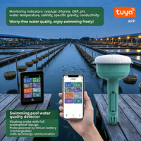 Lonnmeter WiFi professionnel 8-en-1, testeur d'eau intelligent pour piscine et spa, surveillance du pH/Cl/ORP/TDS/EC/Température, étanche IP67, compatible avec l'application Tuya