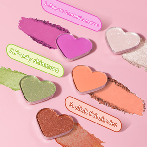 Paleta <span class=keywords><strong>de</strong></span> Sombras <span class=keywords><strong>de</strong></span> Ojos <span class=keywords><strong>de</strong></span> Lujo, Colorida, Vegana, Personalizada, con Brillo, Altamente Pigmentada, Estética Coqueta, Color Cereza - Product Image 6