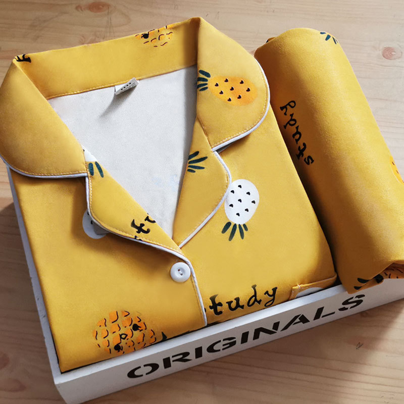 S yellow pineapple cardigan