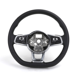 Volant sport en cuir pleine fleur R Line pour VW Volkswagen <span class=keywords><strong>Golf</strong></span> 5 6 <span class=keywords><strong>7</strong></span> <span class=keywords><strong>7</strong></span>.5 R MK5 MK6 MK7 MK7.5 GTI <span class=keywords><strong>GTD</strong></span> Polo Passat B6 B7 B8 CC - Product Image 1