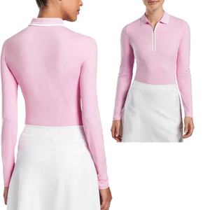 <span class=keywords><strong>Polo</strong></span> da Golf lungo a due colori con Patchwork da donna in stile moda a <span class=keywords><strong>maniche</strong></span> corte di alta qualità - Product Image 1