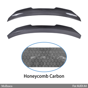 For B8 PSM Style Real Honeycomb Carbon Fiber Material <b>Rear</b> <b>Spoiler</b> Trunk Wing 2008-2011 - Product Image 2