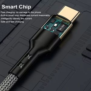 สายชาร์จ USB C to USB C คุณภาพสูง ชุบทอง 3A 20V 60w ชาร์จเร็ว สำหรับ IP 16 15 สำหรับ Samsung Huawei Xiaomi - Product Image 5