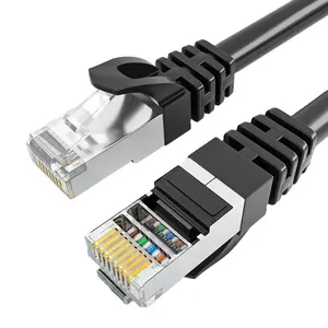 High-Speed CAT5E Network Ethernet Cable BC Conductor SFTP 24AWG RJ45 0.3M 8P8C Patch Cord Stranded Cable For Computer