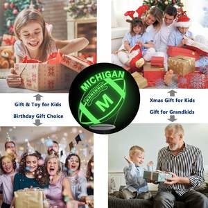 ขายส่งโคมไฟอะคริลิค LED ภาพสามมิติแบบกำหนดเอง ลายอนิเมะ สำหรับตกแต่งห้องเด็ก ไฟกลางคืน ของขวัญคริสต์มาส - Product Image 2