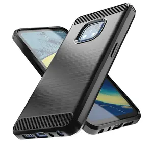 מקרה טלפון עבור Nokia XR 20 G10 G20 X10 X20 1.4 5.4 3.4 2.4 1.3 5.3 2.3 קאפות Shopkprook רך TPU פגוש סיבי פחמן מקרה Fundas