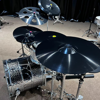Kit de batterie électronique professionnelle à prix abordable avec cymbales Hi-Hat et gong brillant
