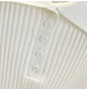 Atoptex Premium Viscose T-Shirt Summer Casual Polo Neck Knit <span class=keywords><strong>Top</strong></span> Slim Fit <span class=keywords><strong>Crop</strong></span> T-Shirt Moisture Wicking Viscose - Product Image 6