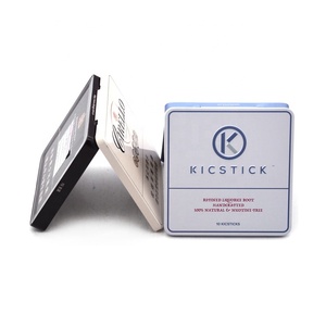 Boîte <span class=keywords><strong>en</strong></span> fer blanc à la menthe carrée imprimée sur mesure avec couvercle articulé mini boîte <span class=keywords><strong>en</strong></span> fer blanc pour cigarettes jouets sexuels cigares <span class=keywords><strong>chewing</strong></span>-<span class=keywords><strong>gum</strong></span> gelée hamburgers - Product Image 2