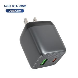 Chargeur mural <span class=keywords><strong>USB</strong></span> compact de conception cubique, QC18W PD20W, charge rapide, <span class=keywords><strong>adaptateur</strong></span> de chargeur secteur EU US pour la charge de plusieurs appareils - Product Image 1