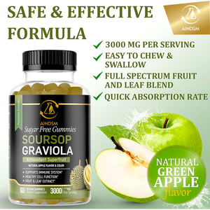 Gomitas de Guanábana (Graviola) en Oferta, Refuerzo del Sistema Inmunológico, Extracto de Hoja de Guanábana, Suplemento, Dulces de Guanábana - Product Image 3