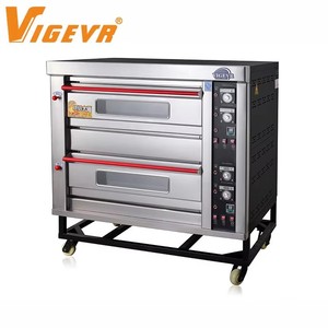 Four à sole commercial à gaz Vigevr, four de boulangerie multi-niveaux (1/2/3 niveaux) avec chauffage au gaz pour le pain et la pizza - Product Image 2