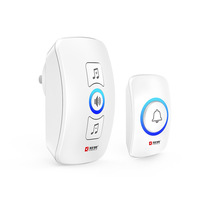 Timbre Inalámbrico Inteligente KERUI, el Más Vendido de Fábrica, con Control por Aplicación, Música, Enchufable, de Alto Decibelio, para Puerta de Entrada