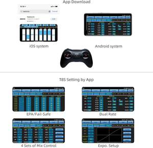 Radiolink T8S 2.4GHz Transmisor RC de 8 Canales, Control Remoto Portátil de Bolsillo R8EF RX para Dron/Auto/Barco/Avión - Product Image 4