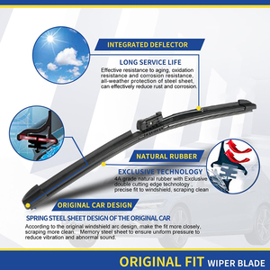 <span class=keywords><strong>Essuie</strong></span>-<span class=keywords><strong>glace</strong></span> de fenêtre en verre souple sans cadre en caoutchouc naturel intelligent à pulvérisation d'eau de haute qualité en gros pour voitures - Product Image 3