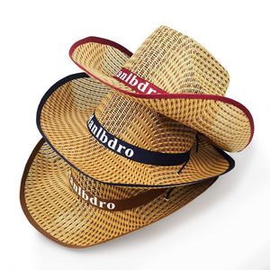 <span class=keywords><strong>Sombrero</strong></span> Panamá de Paja con Ala Enrollable y Protección UV para Verano, <span class=keywords><strong>Sombrero</strong></span> de <span class=keywords><strong>Vaquero</strong></span> Personalizado con Logotipo, <span class=keywords><strong>Sombrero</strong></span> de Paja para Playa y Sol para Hombre - Product Image 1