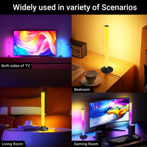 LED <b>Light</b> Bar, Music Sync RGB Colorful RGB LED PVC <b>Smart</b> Strip <b>Lights</b> USB 2pcs Ambient <b>Light</b> APP Control - Product Image 5