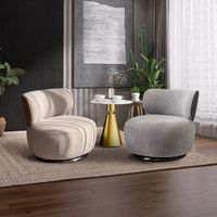 Fauteuil pivotant moderne pour salon, luxe léger, créatif, minimaliste, pour la réception, la négociation, pour balcon
