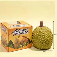 Jouet Squishy Géant Réaliste Durian, Jouet Sensoriel Anti-Stress Jumbo, Grand Jouet à Presser en Forme de Fruit pour Enfants et Adultes, Idéal Cadeau