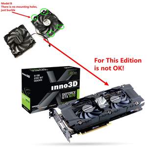 Ventilador de Refrigeración para Tarjeta Gráfica VGA CF12915S InnoVISION GTX1060 para Tarjeta Gráfica INNO3D GEFORCE GTX 1060 6GB X2 como Repuesto - Product Image 5