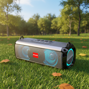 New Product Bass <strong>Speakers</strong> 2 in 1 Portable <strong>Speaker</strong> Wireless <strong>Speakers</strong> RGB <strong>Led</strong> Light <strong>Bluetooth</strong> With RGB Effect - Product Image 1