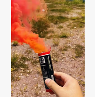Bombe fumigène métallique à déclenchement par tirette, fumigène orange pour photographie, mariages et fêtes