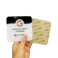 Impresión digital QR Code Epoxy Card Table Smart Tap Nfc Tag Sticker para pedidos/Google Review