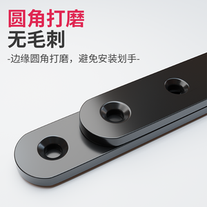Bavat Stainless Steel Angle <b>Bracket</b> <b>Black</b> Powder Coated Strong Load Bearing Shelf Support Hardware - Product Image 1