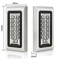 Sistema de Control de Acceso RFID Electrónico para Puerta Única, Metálico, Impermeable, con Teclado y Control de Entrada