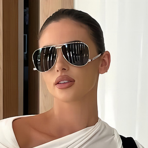 Gafas de Sol de <span class=keywords><strong>Ciclismo</strong></span> con Logotipo Personalizado de Fábrica China, Montura Metálica Azul, <span class=keywords><strong>Lentes</strong></span> de Lujo con Protección UV400, Gafas de Sol Retro <span class=keywords><strong>para</strong></span> Conducir de Noche <span class=keywords><strong>para</strong></span> Hombre - Product Image 2