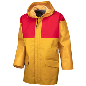 <strong>Nylon</strong> PVC <strong>Raincoat</strong> for Fishermen Waterproof Rain Coat Sea Ship Use Sealed Anti-Contamination Top Jacket Stain-resistant Shirt - Product Image 4